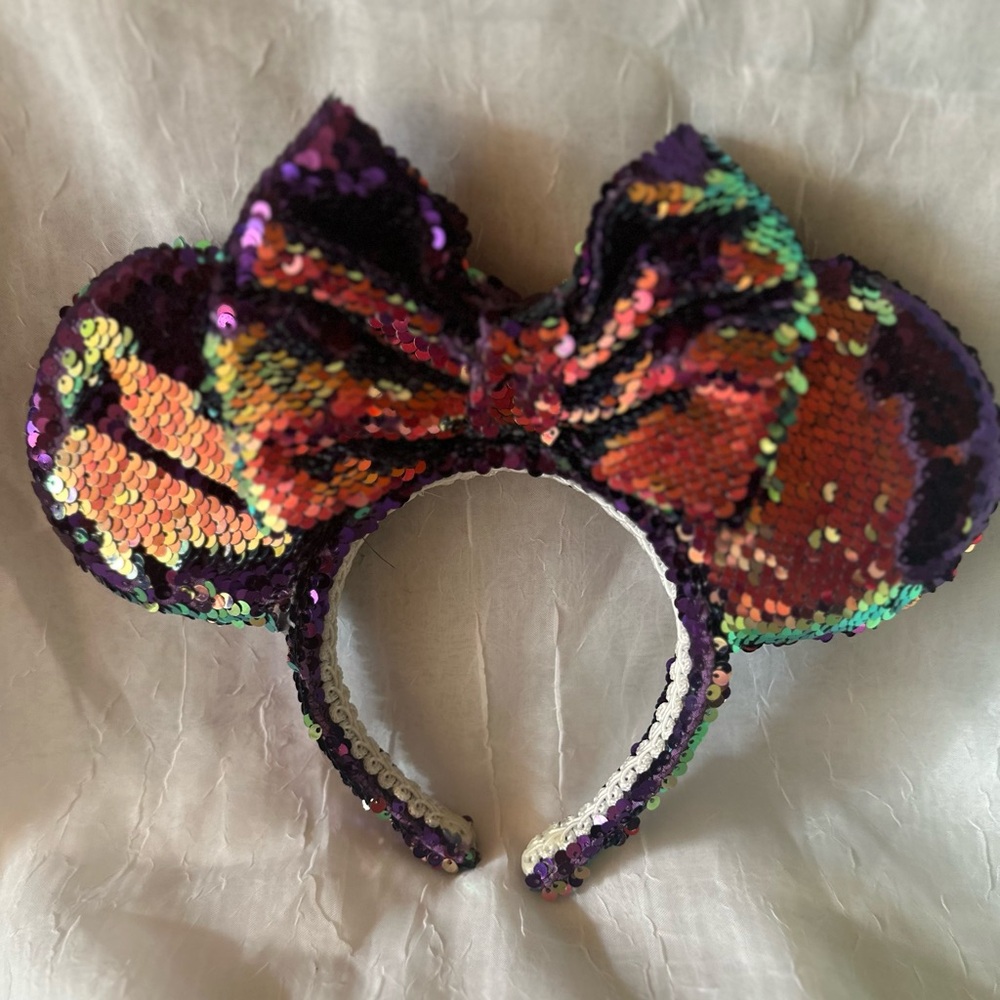 Sequin Multicolor Disney Mickey Ears Headband